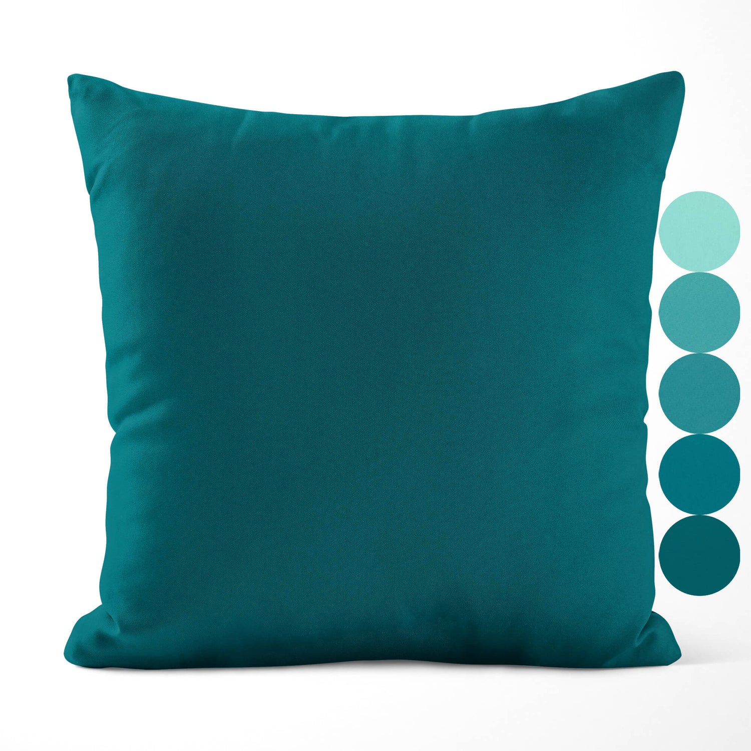 Aqua, Caribbean, Scuba, Lagoon, and Dark Teal Throw Pillow Covers and Euro Shams