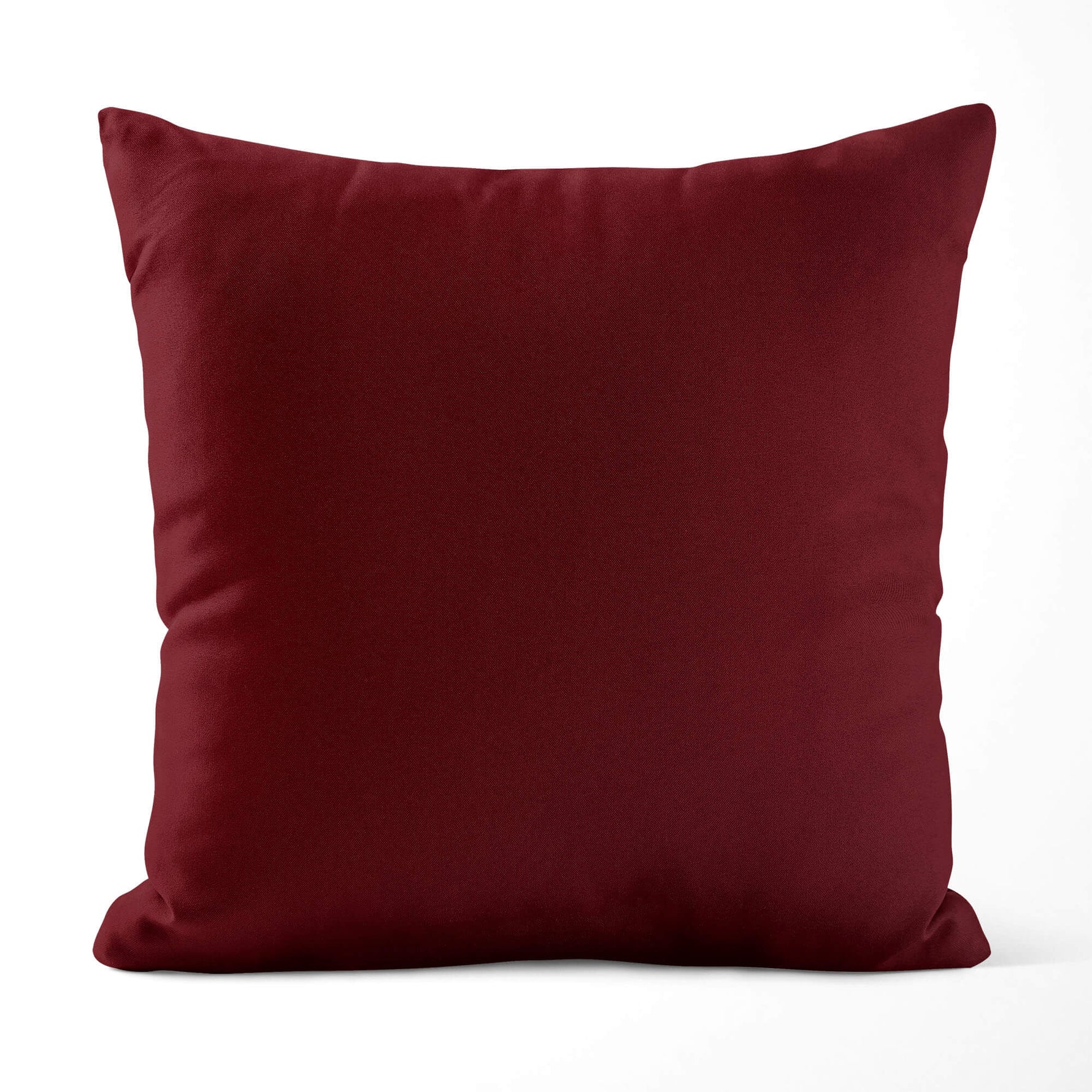 Burgundy Red Pillow Covers and Euros Shams – Cotton, Custom Sizes