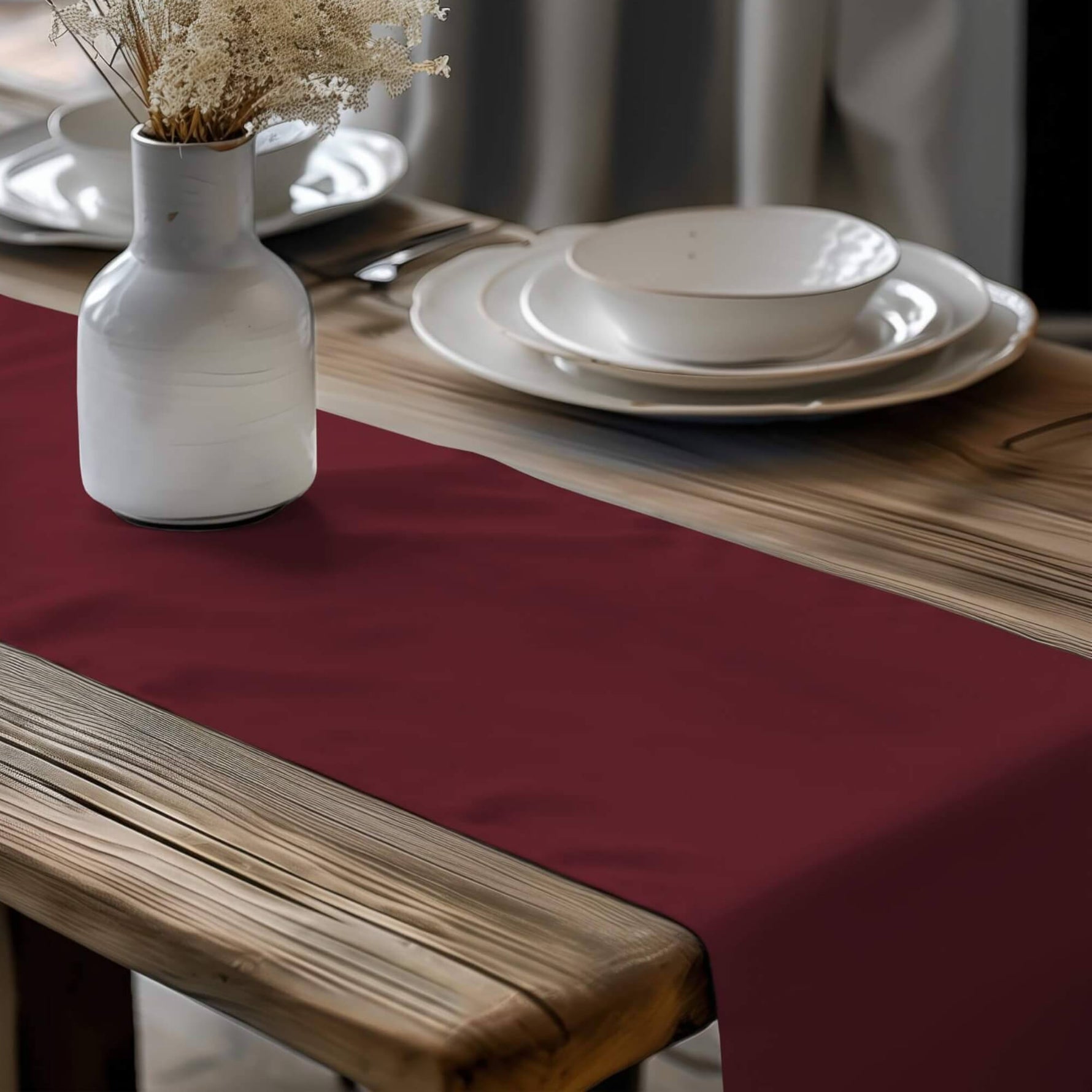 Red Table Runners and Placemats – Vibrant Red, Burgundy & Merlot