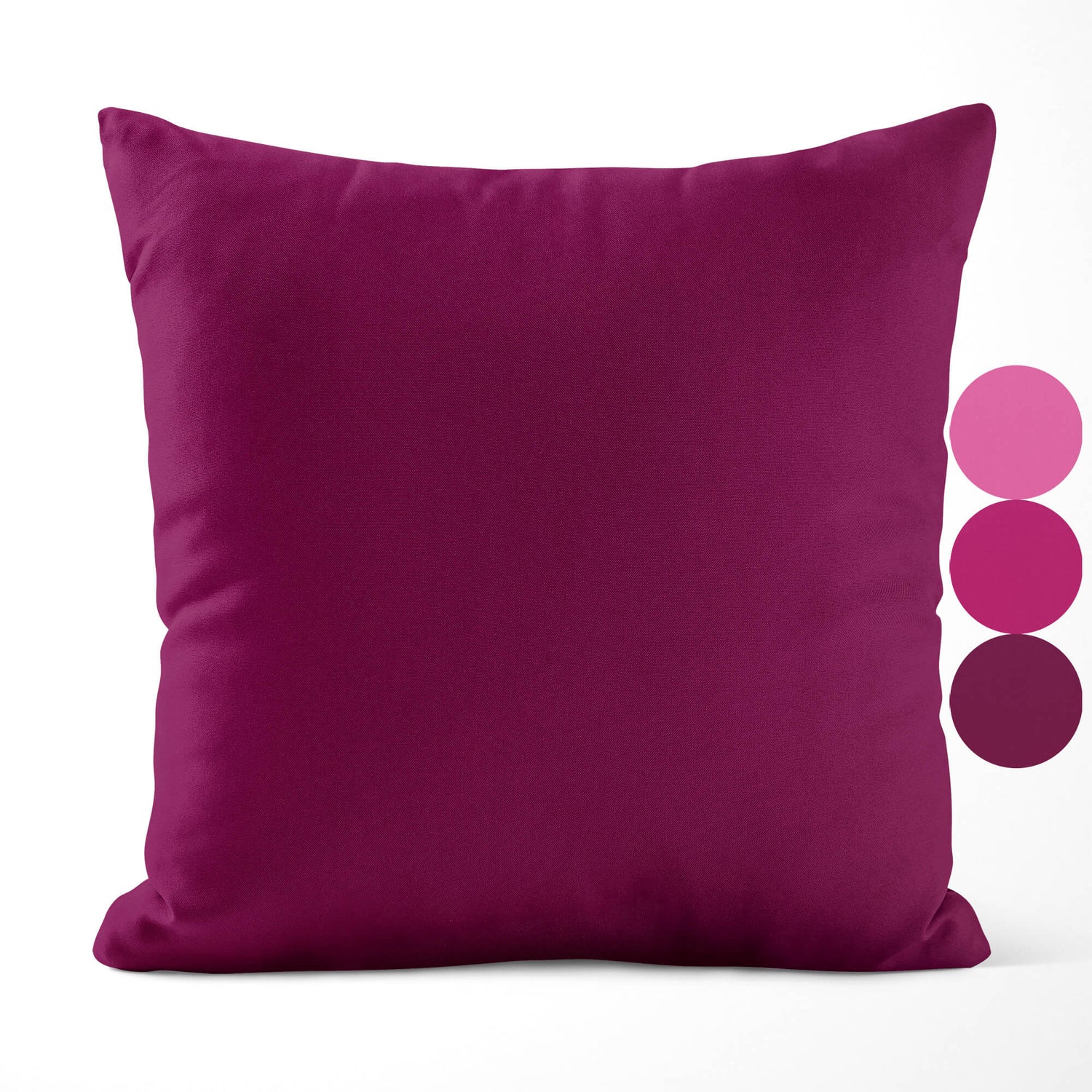 Petal Pink, Berrylicious, and Boysenberry Throw Pillow Covers and Euro Shams