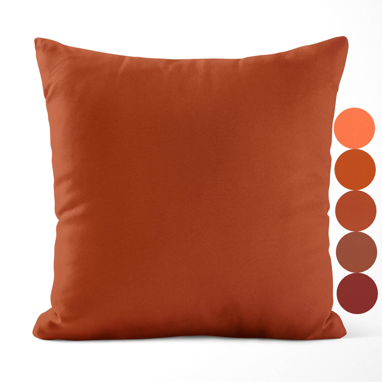 Melon, Orange, Rust, Spice, and Cinnamon Throw Pillow Covers and Euro Shams