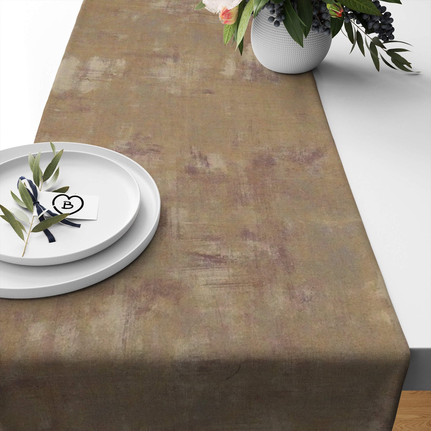 Abstract Grunge Fall Table Runners – Modern Artistic Flair