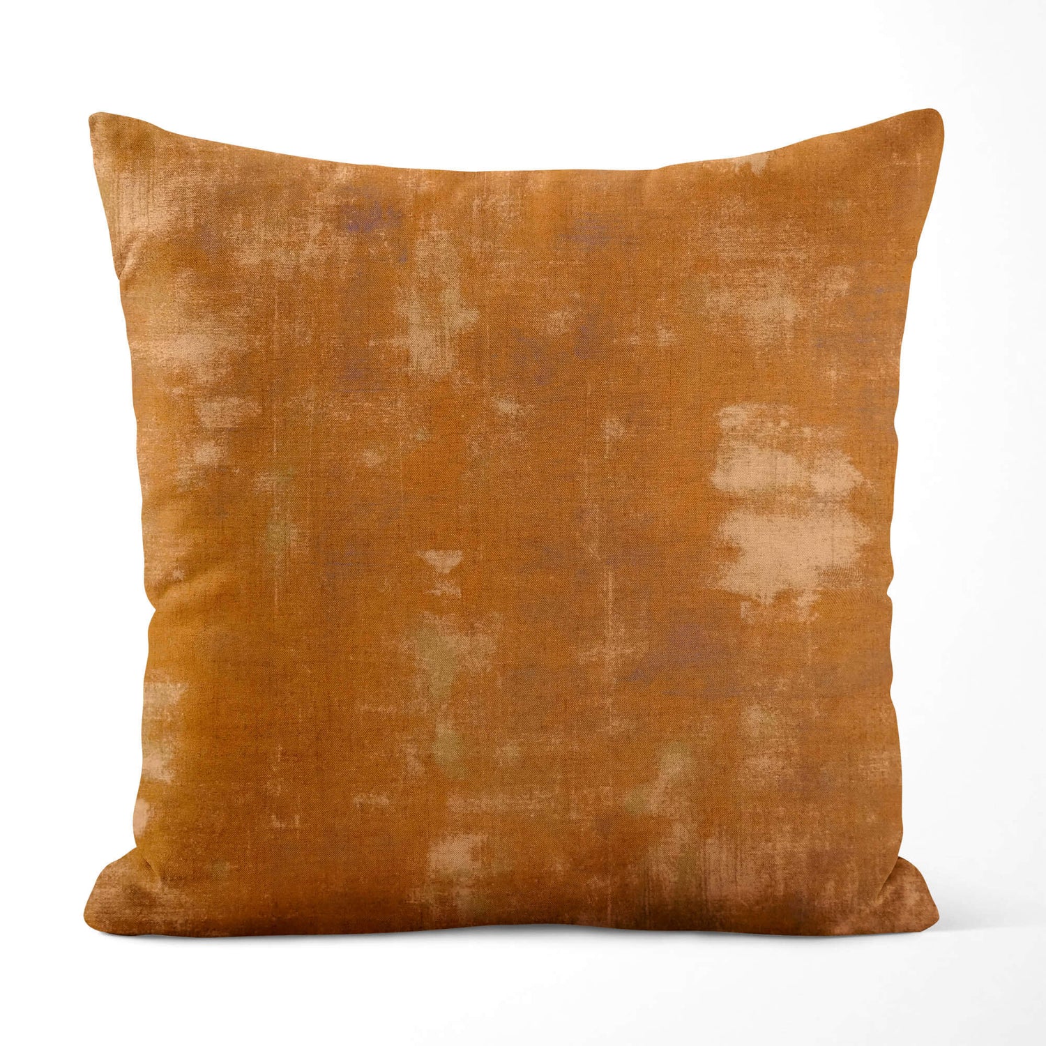 Abstract Grunge Pillow Covers – Gold & Pumpkin Orange Shades