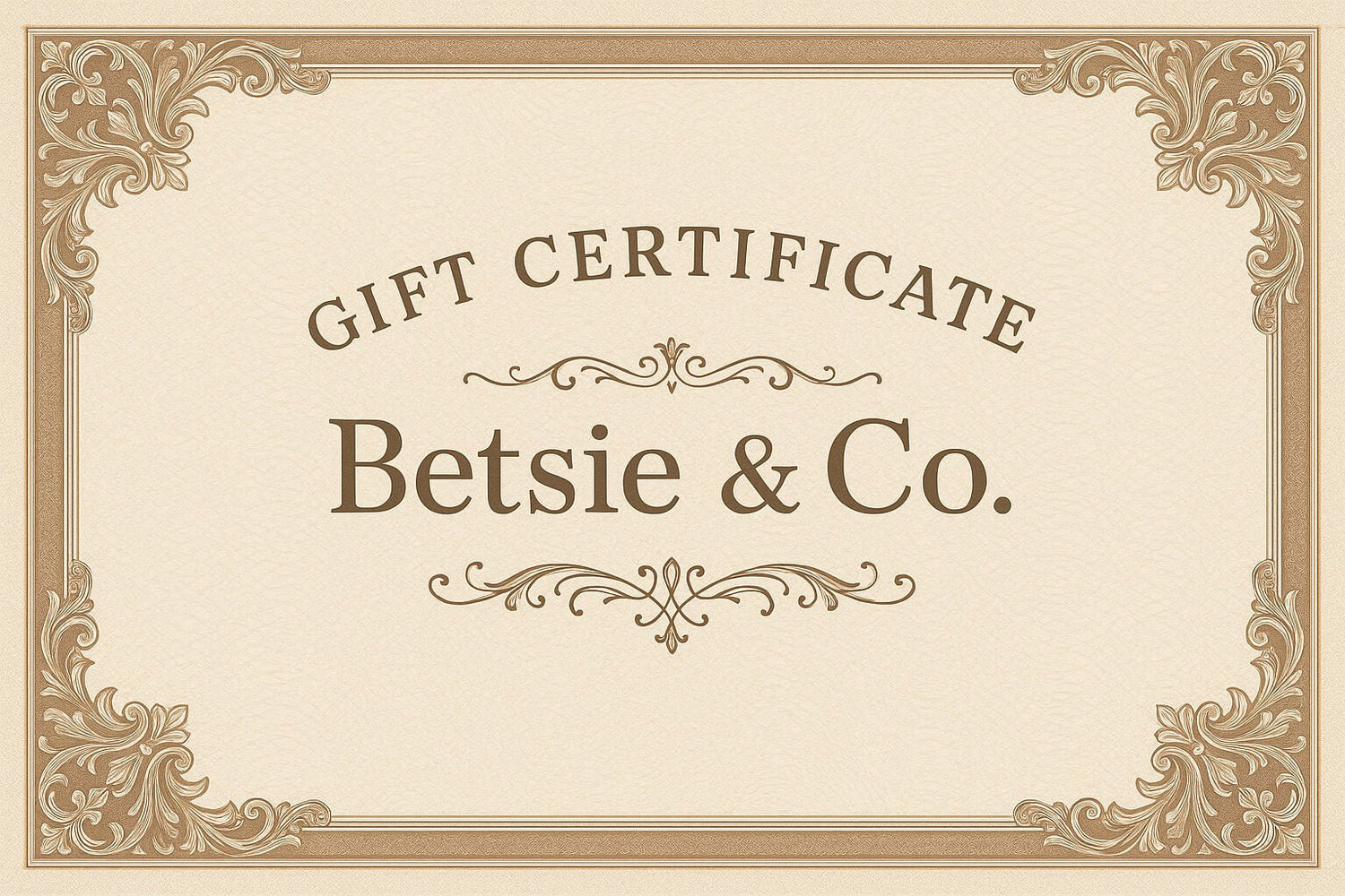 Betsie & Co. Gift Certificate