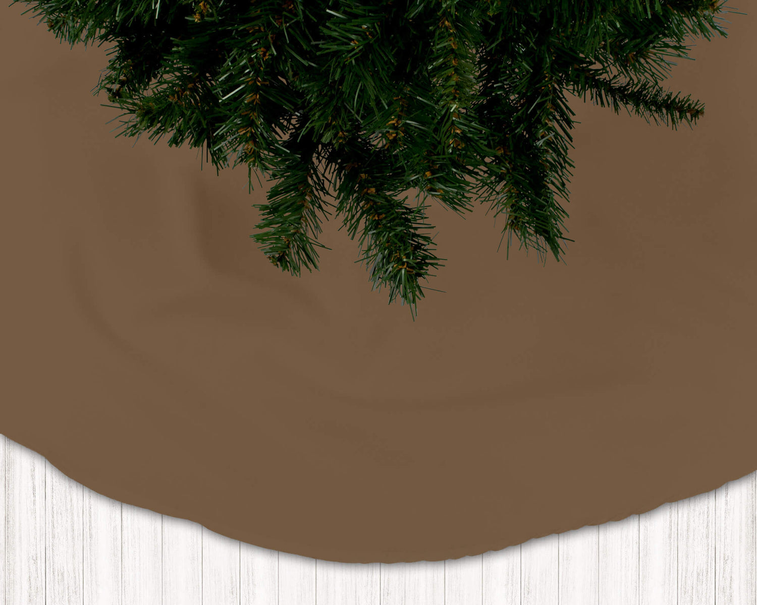 Brown Christmas Tree Skirts – Cream to Mocha Holiday Tones