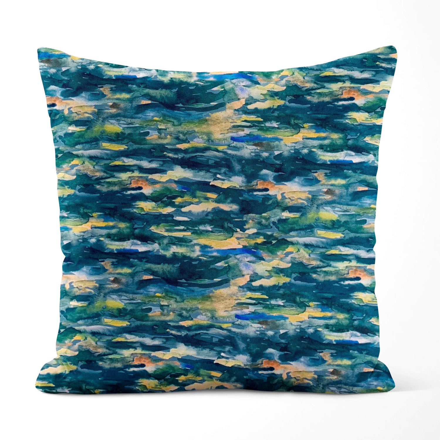 Canyon River Pillow Covers – Blue, Turquoise & Beige