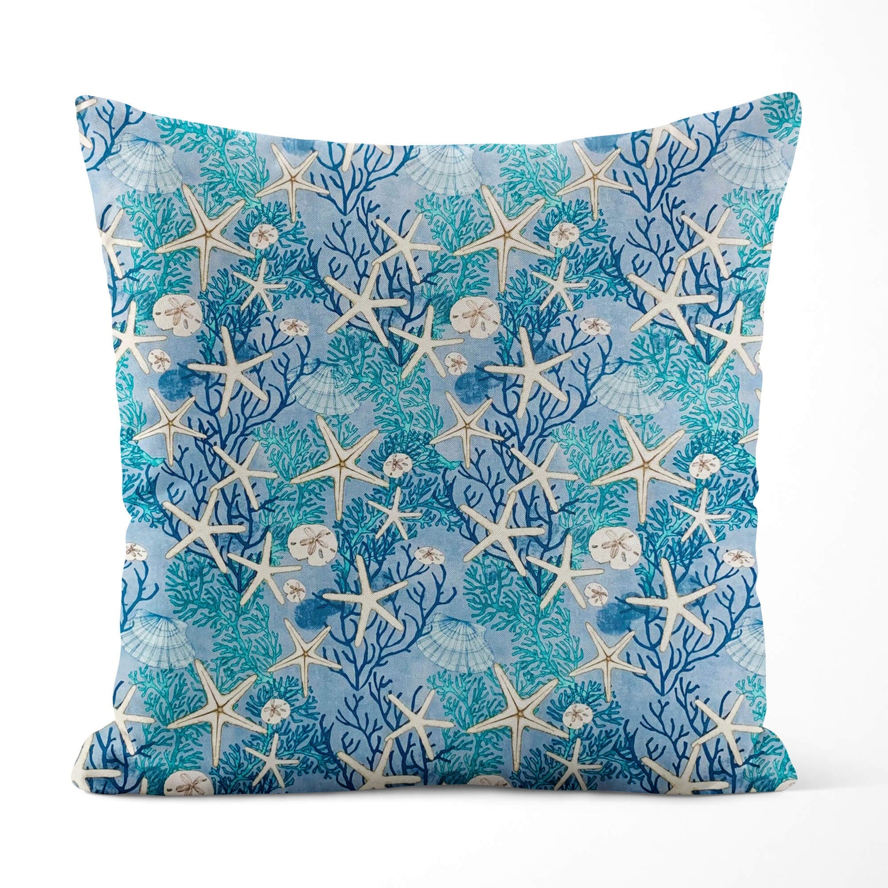 Coastal Pillow Covers – Ocean - Inspired Seashell, Starfish & Coral Designs