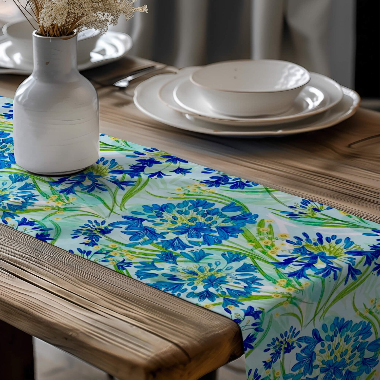 Floral Table Runners and Placemats – Lily of the Nile & Daisy Prints