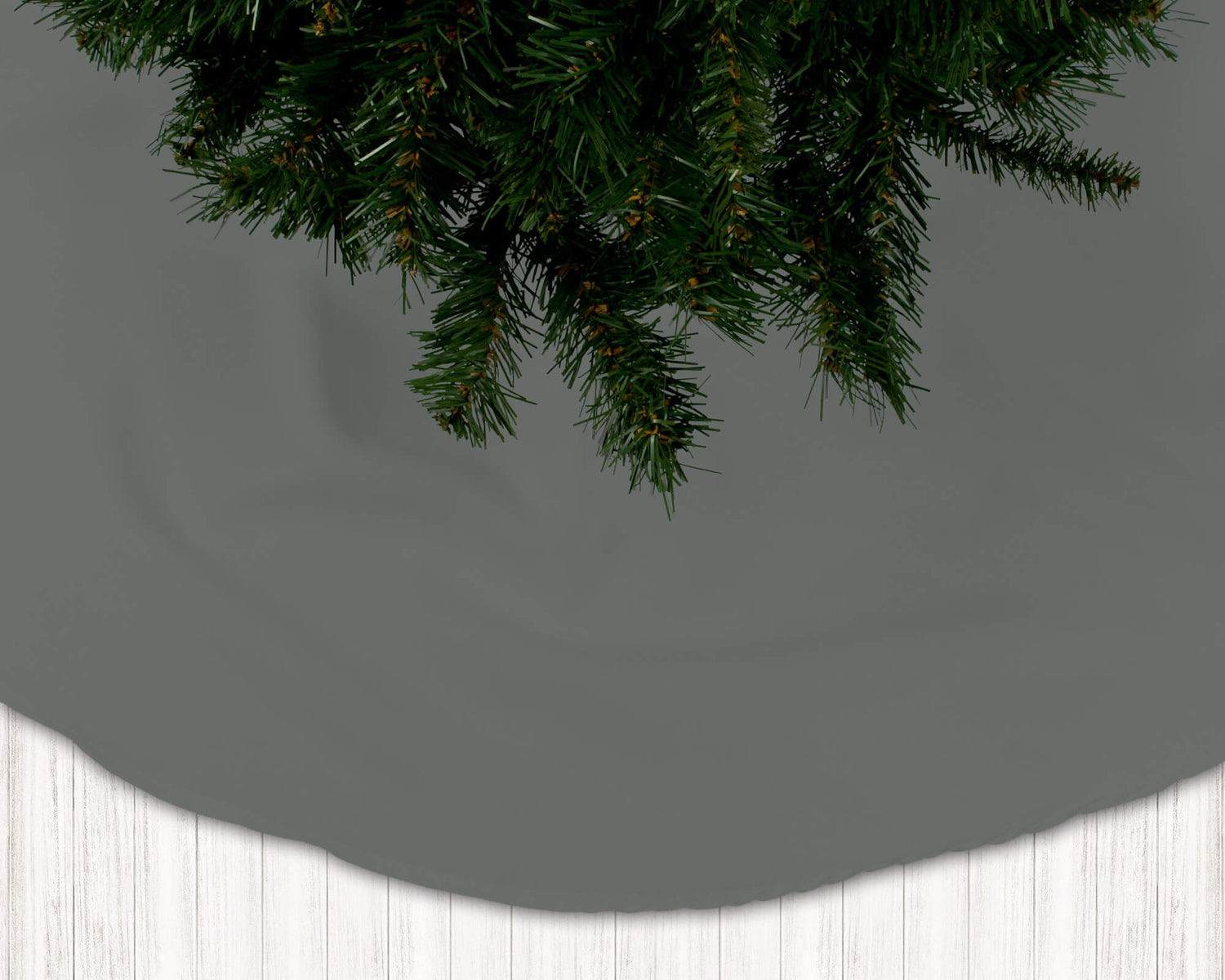 Gray & Black Christmas Tree Skirts – Modern Holiday Style