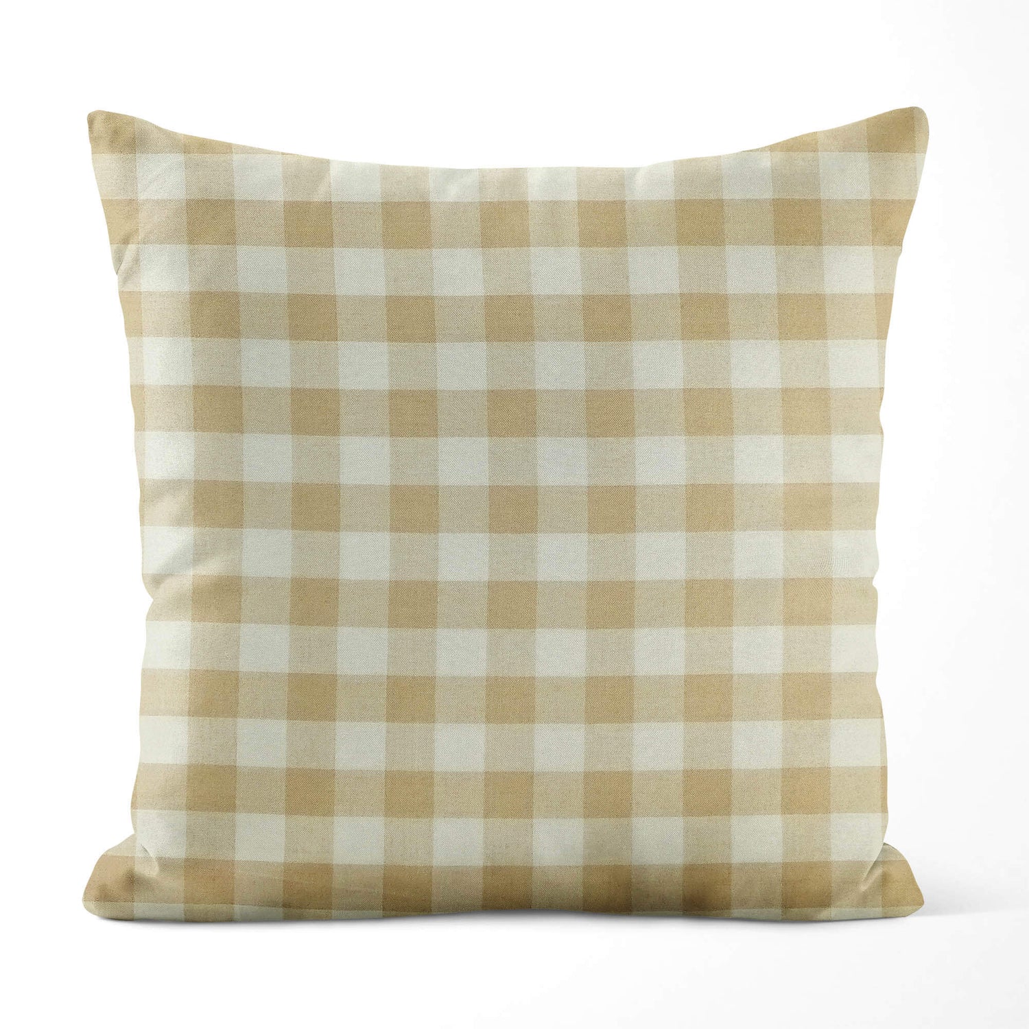 Neutral Farmhouse Pillow Covers – Cream & Beige Homespun Cotton