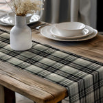 Gray Plaid Table Runners – Rustic Country Farmhouse