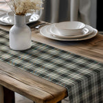 Gray Plaid Table Runners – Rustic Country Farmhouse