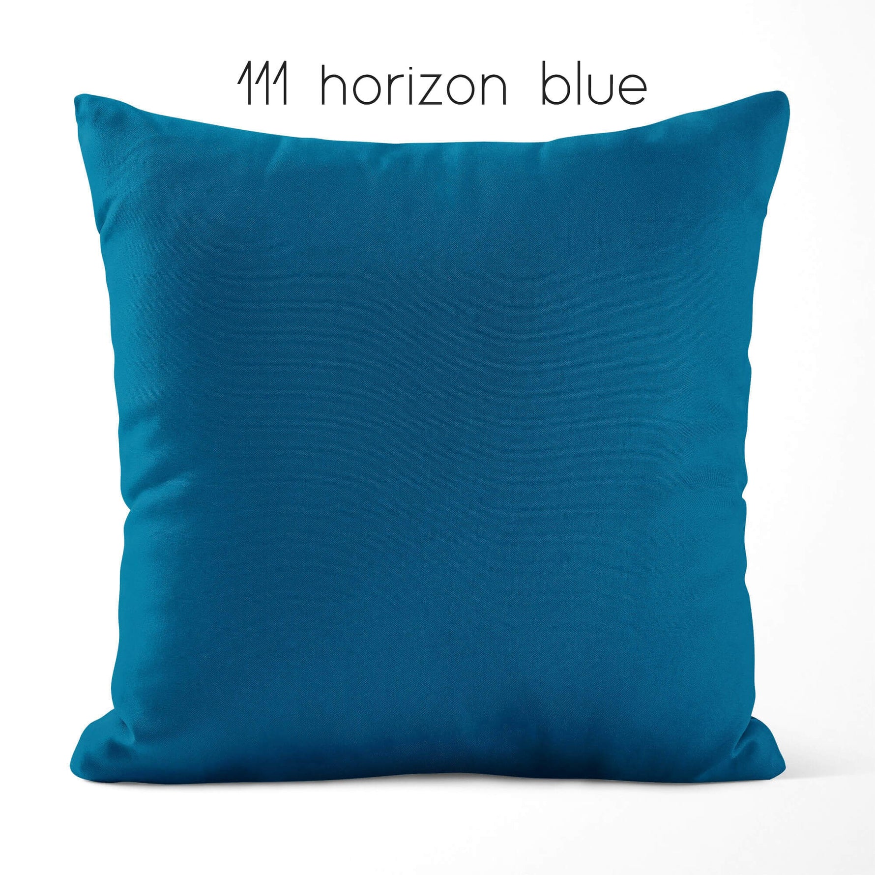 Pool, Blue Chill, Horizon, and Prussian Blue Throw Pillow Covers and Euro Shams