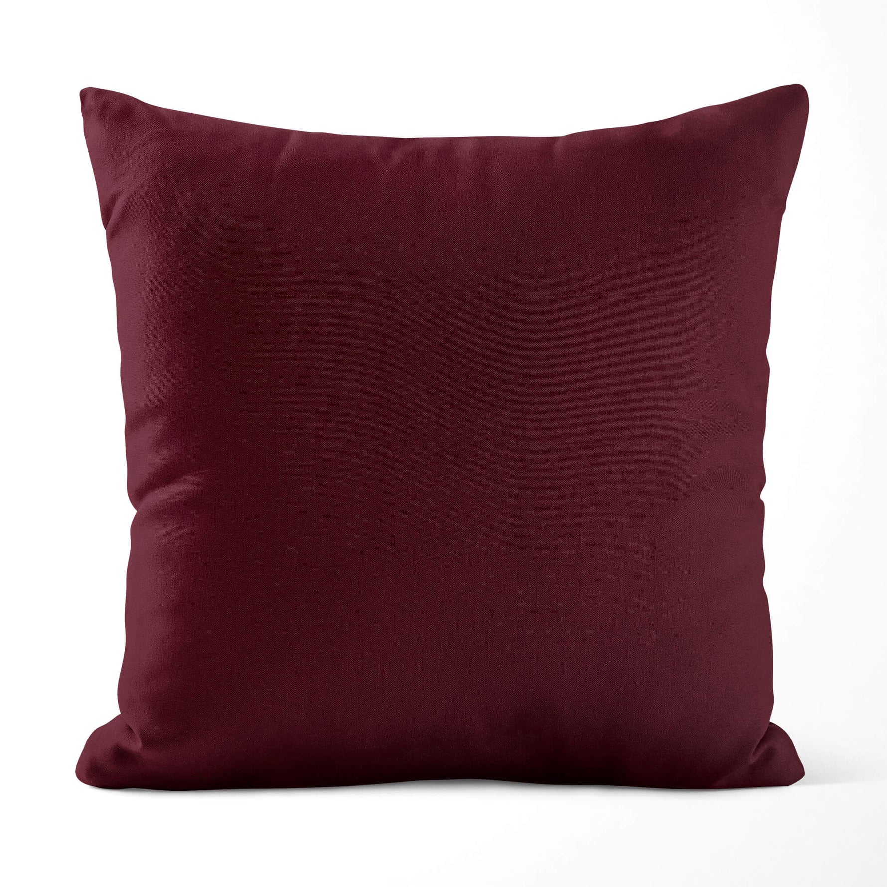 Burgundy Red Pillow Covers and Euros Shams – Cotton, Custom Sizes
