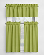 Green Cotton Cafe Curtains & Valances – Pistachio, Cactus, Pine