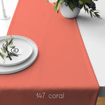 Light Peach, Coral, and Salmon Table Runners and Placemats