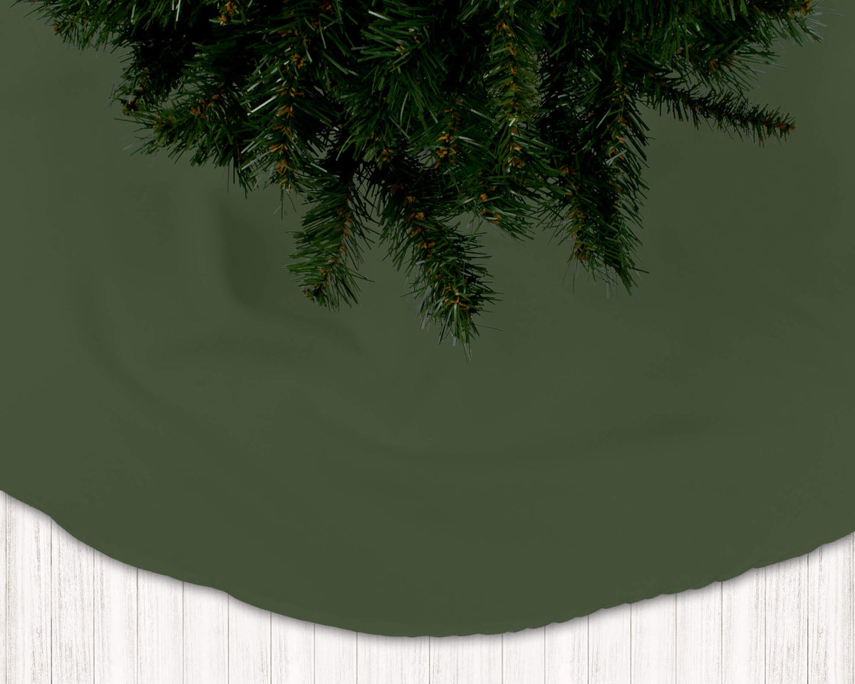 Green Christmas Tree Skirts – Nature-Inspired Holiday Colors