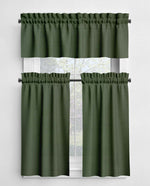 Green Cotton Cafe Curtains & Valances – Pistachio, Cactus, Pine
