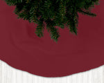 Red Christmas Tree Skirts – Burgundy to Merlot Tones