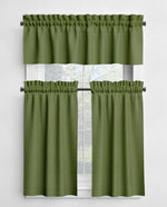 Green Cotton Cafe Curtains & Valances – Pistachio, Cactus, Pine