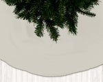 Taupe Beige Christmas Tree Skirts – Modern Holiday Style