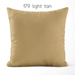 Cream, Tan, Latte, Mocha, and Dark Brown Throw Pillow Covers and Euro Shams