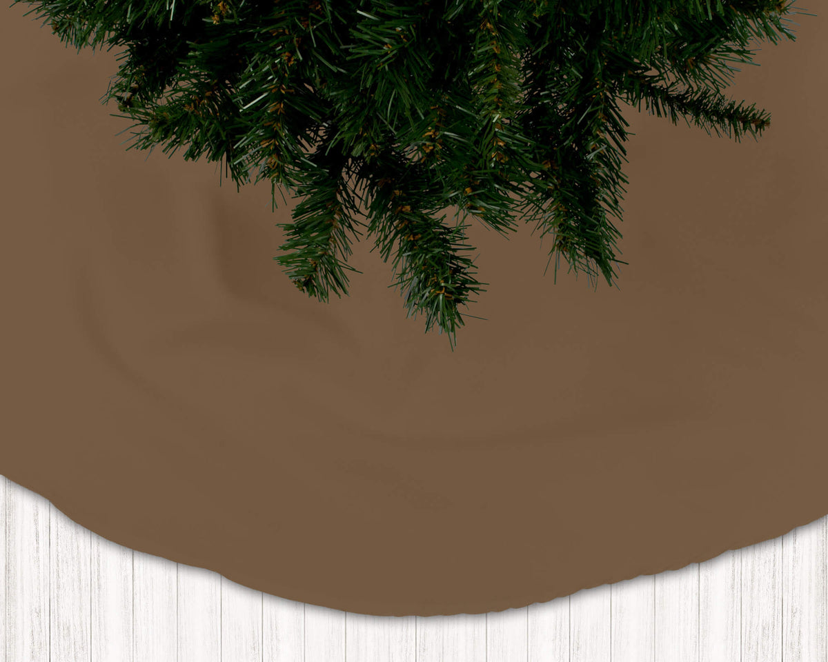 Brown Christmas Tree Skirts – Cream to Mocha Holiday Tones