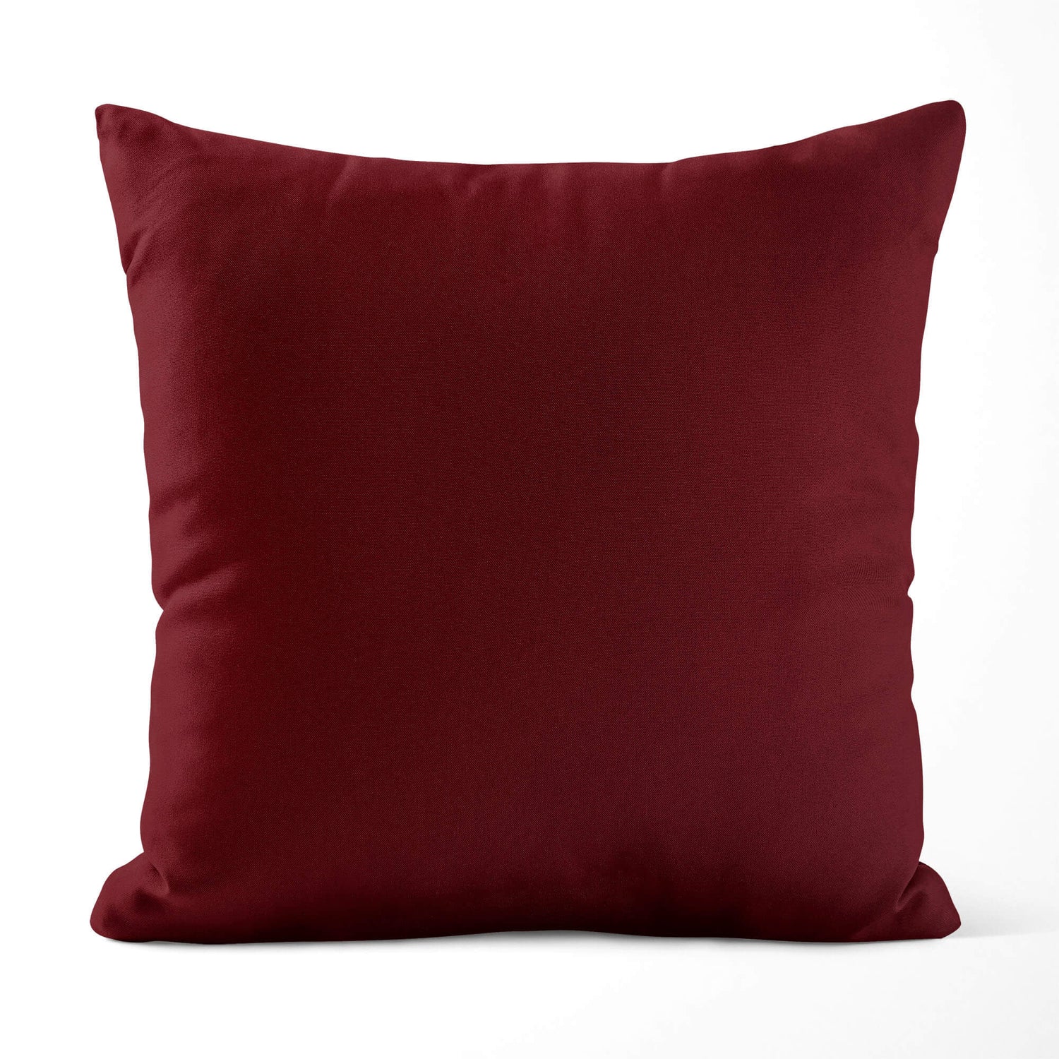 Burgundy Red Pillow Covers and Euros Shams – Cotton, Custom Sizes
