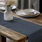 Navy Plaid Table Runners – Rustic Farmhouse Charm
