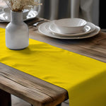 Yellow & Gold Table Runners and Placemats – Mustard to Sunflower