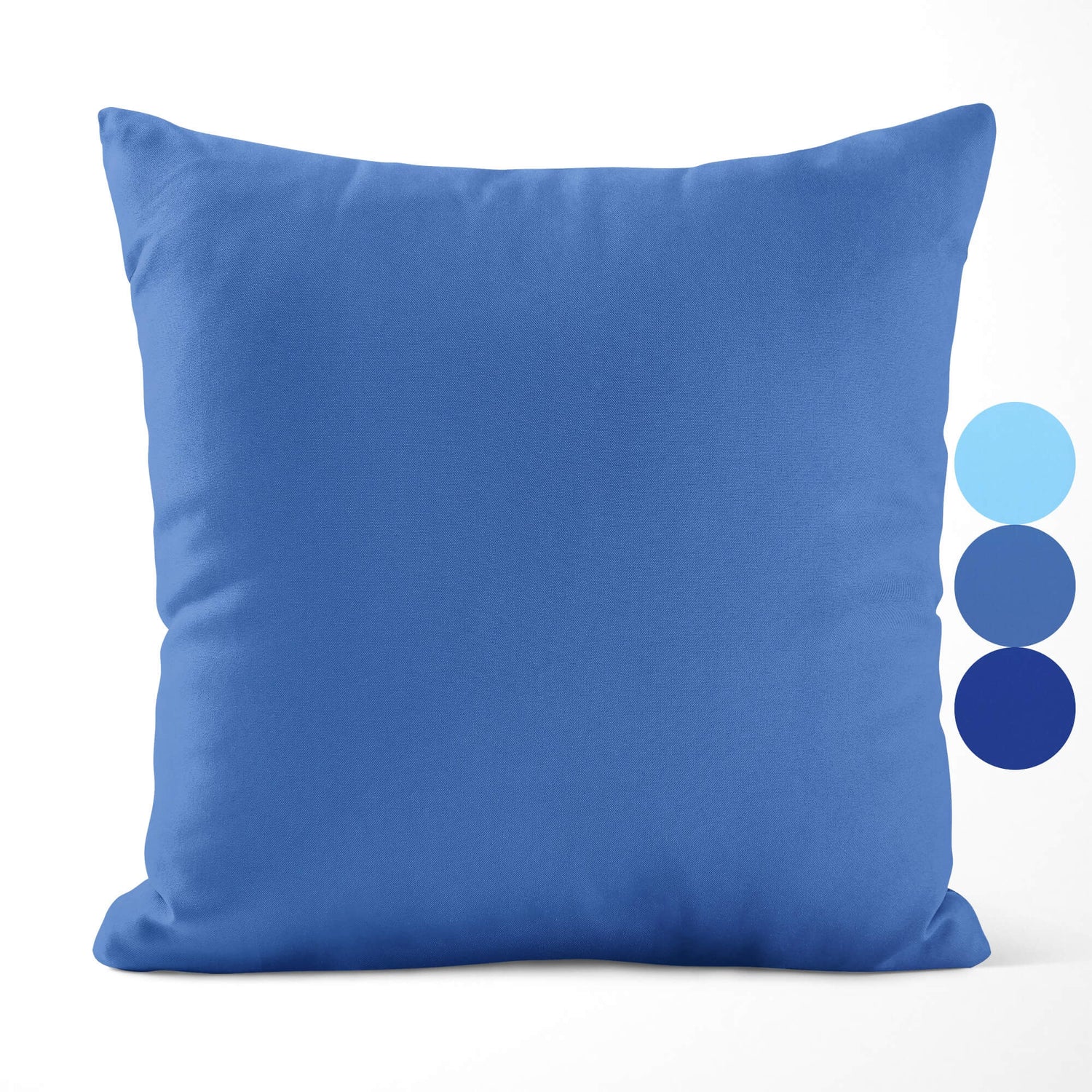 Bluebell, Cobalt, and Lapis Blue Throw Pillow Covers and Euro Shams