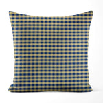 Navy & Tan Plaid Pillow Covers and Euro Shams – Farmhouse Cotton Style