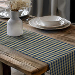 Navy Plaid Table Runners – Rustic Farmhouse Charm checkered