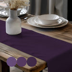 Concord, Amethyst, and Prune Dark Purple Table Runners and Placemats