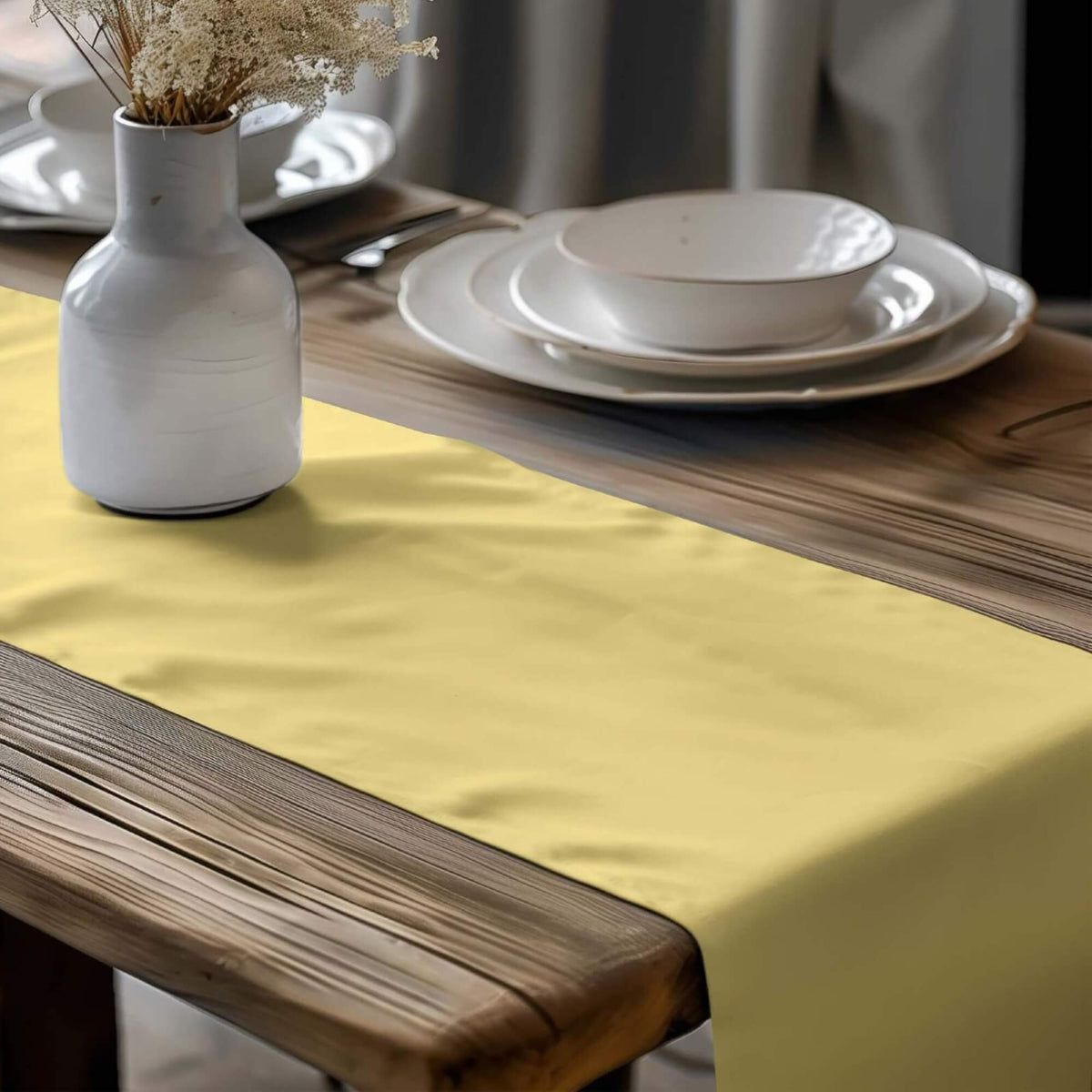 Yellow & Gold Table Runners and Placemats – Mustard to Sunflower