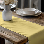 Yellow & Gold Table Runners and Placemats – Mustard to Sunflower