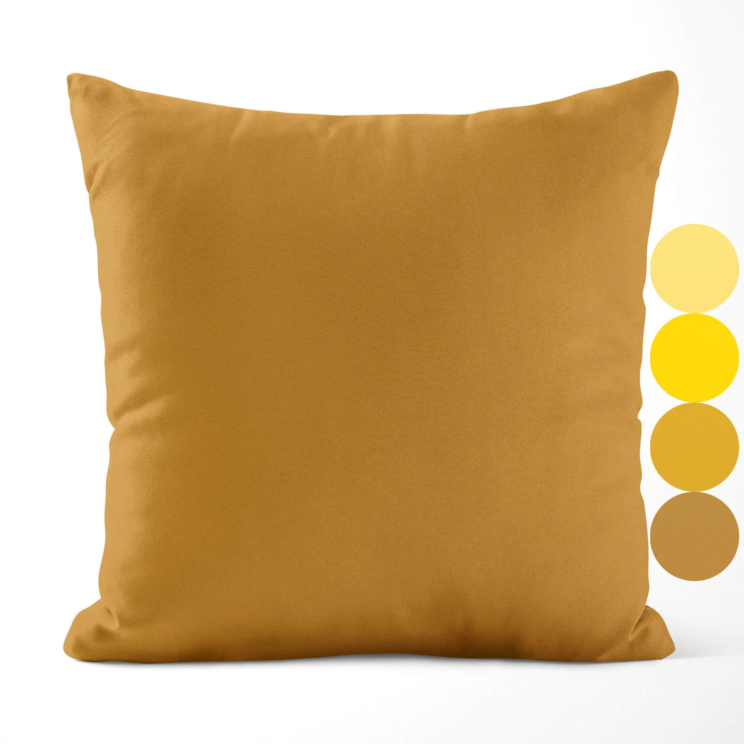 Light Yellow, Sunflower, Mustard, and Harvest Gold Throw Pillow Covers and Euro Shams