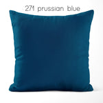 Pool, Blue Chill, Horizon, and Prussian Blue Throw Pillow Covers and Euro Shams
