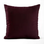 Burgundy Red Pillow Covers and Euros Shams – Cotton, Custom Sizes