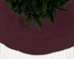 Dark Maroon Red Christmas Tree Skirts – Burgundy to Merlot Tones