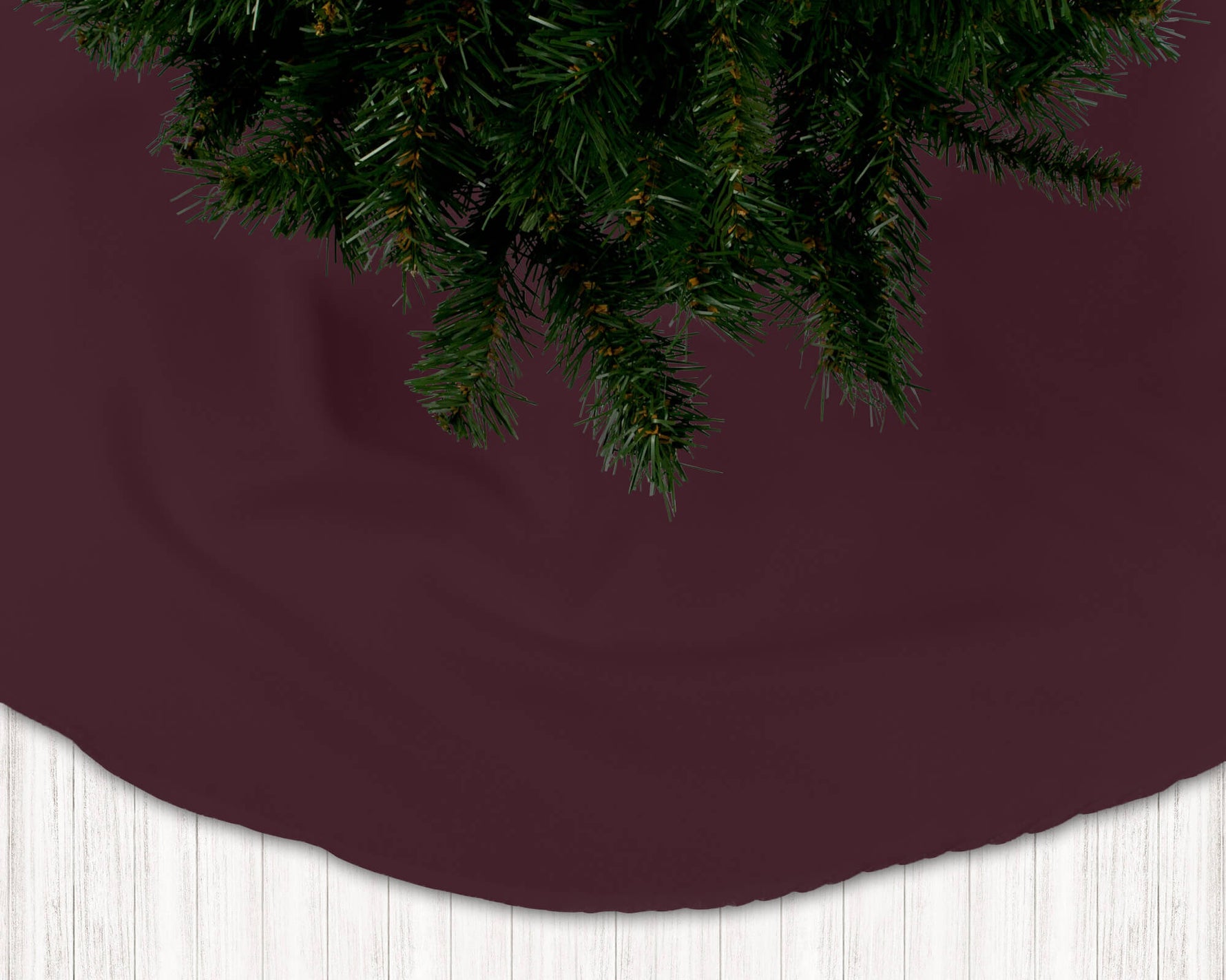 Dark Maroon Red Christmas Tree Skirts – Burgundy to Merlot Tones