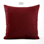 Solid Burgundy Red Homespun Rustic Country Throw Pillow Covers