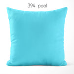 Pool, Blue Chill, Horizon, and Prussian Blue Throw Pillow Covers and Euro Shams