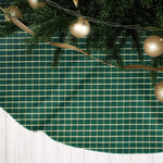 Green & Tan Plaid Tree Skirts – Farmhouse Christmas