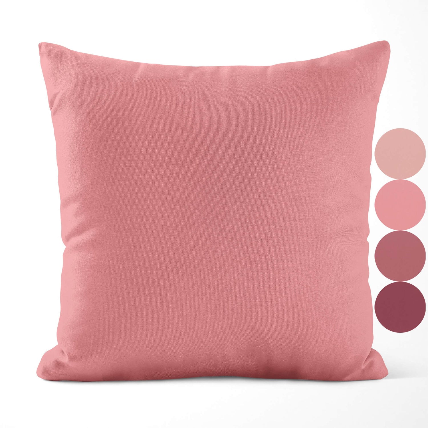 Light Pink, Rose Water, Blush, and Rhubarb Throw Pillow Covers and Euro Shams
