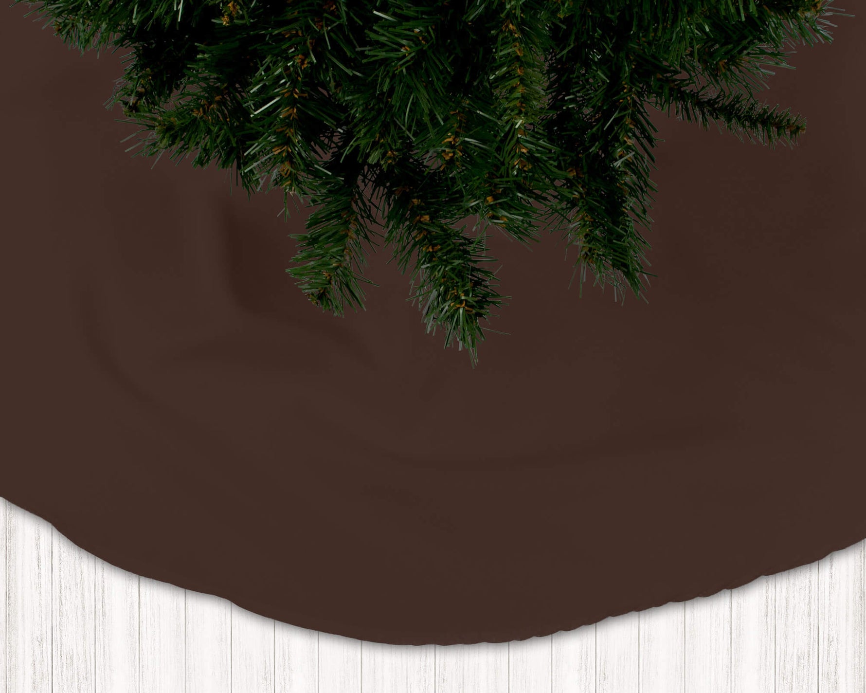 Dark Brown Christmas Tree Skirts – Cream to Mocha Holiday Tones