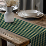 Green Plaid Table Runners – Rustic Farmhouse Style checkered