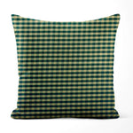 Green & Tan Plaid Pillow Covers and Euro Shams – Rustic Farmhouse Style