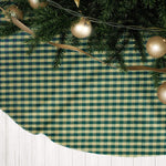 Green & Tan Checkered Tree Skirts – Farmhouse Christmas