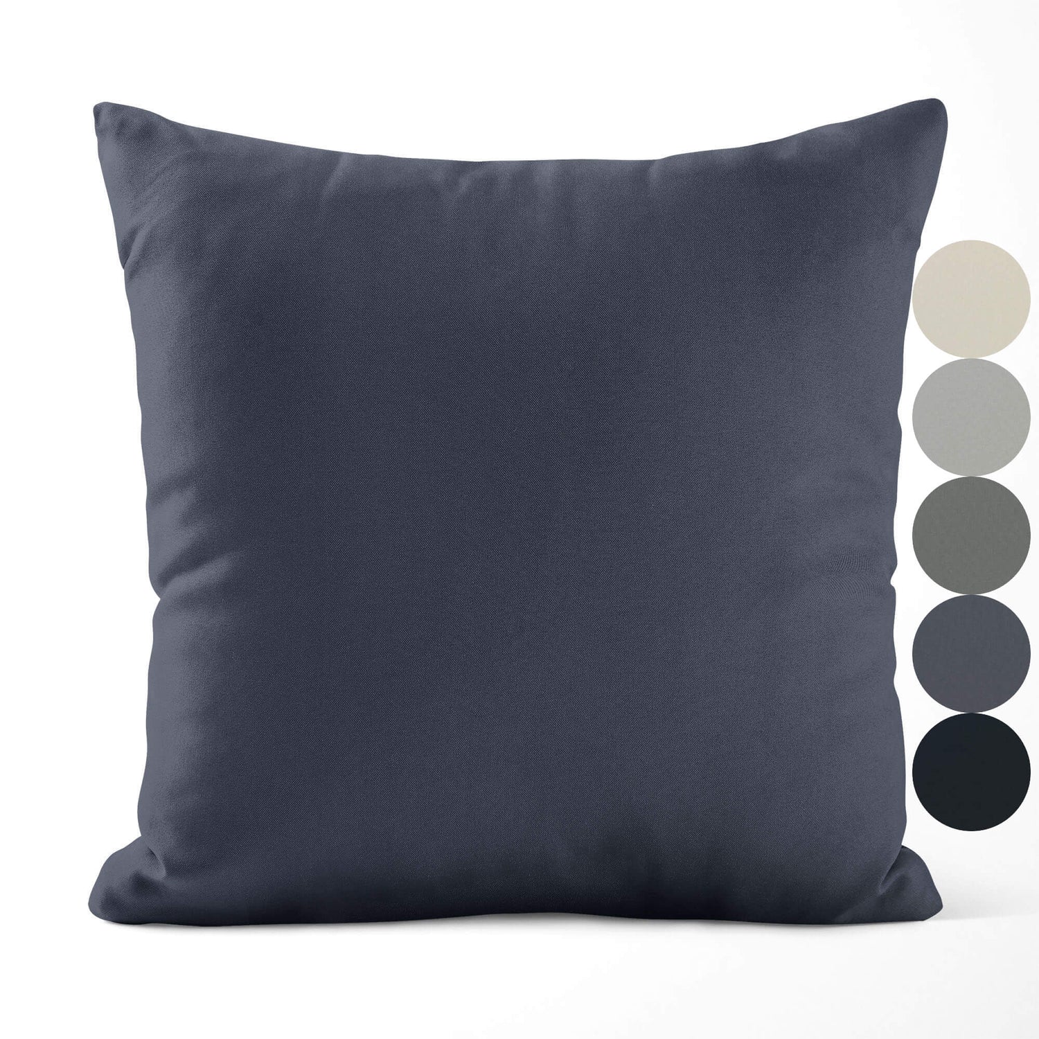 Stone, Light Gray, Slate, and Black Throw Pillow Covers and Euro Shams